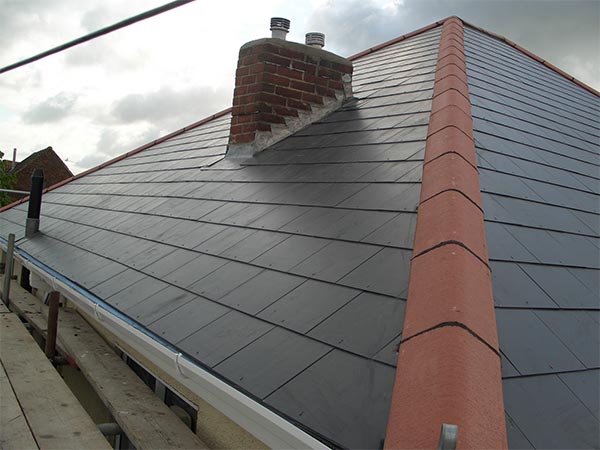 New Roof Grey Slate - Bournemouth Roofing Dorset